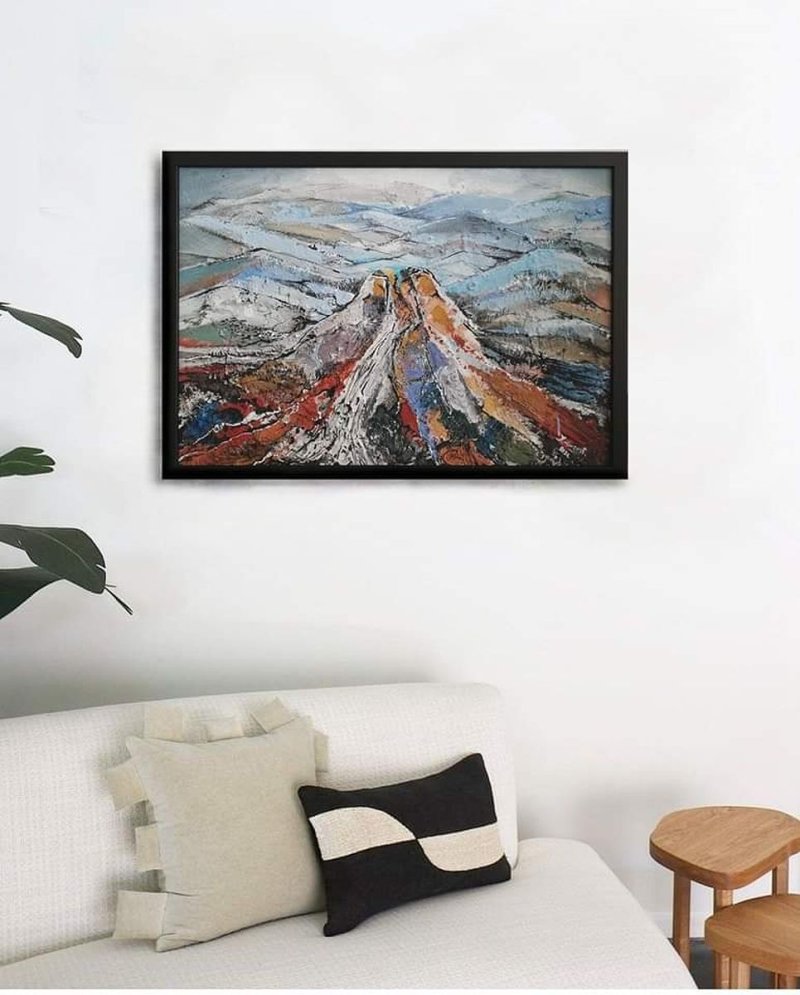 Volcanic elevation, Painting Nikolic Jelena
