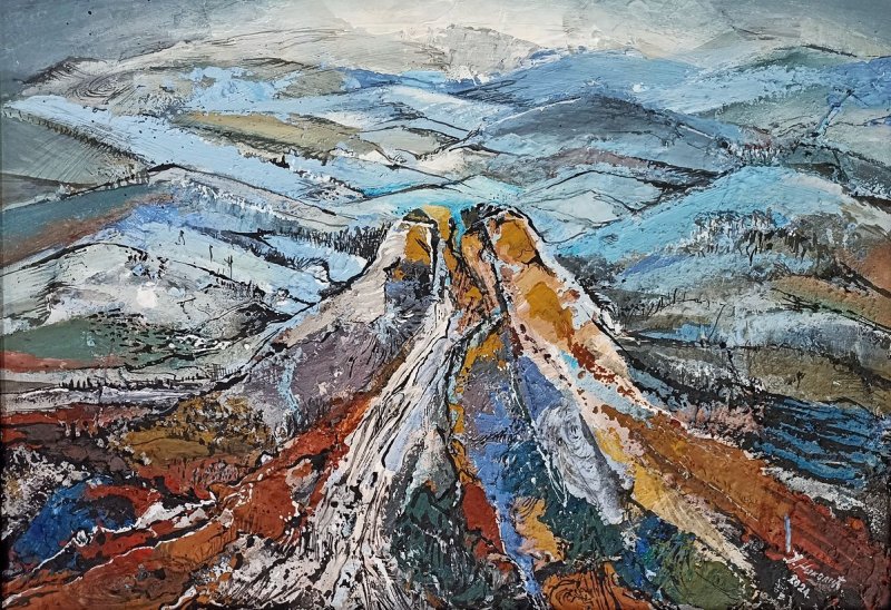 Volcanic elevation, Painting Nikolic Jelena