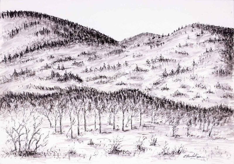 Landscape 2, Drawing Simovic Jovan