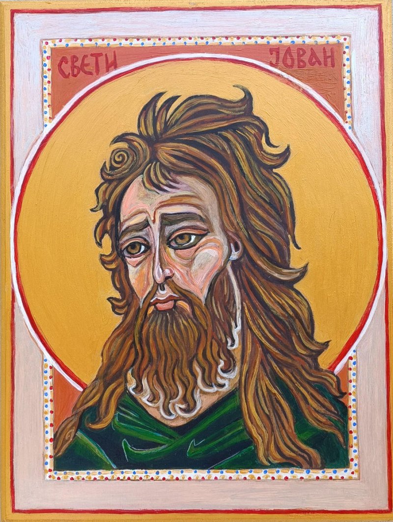 Sveti Jovan Krstitelj, Painting Grbić Mirjana