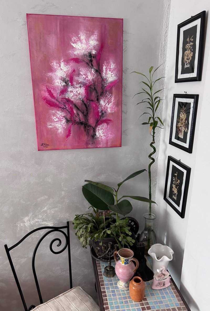 Abstract magnolia, Painting Mrdjan Danijela