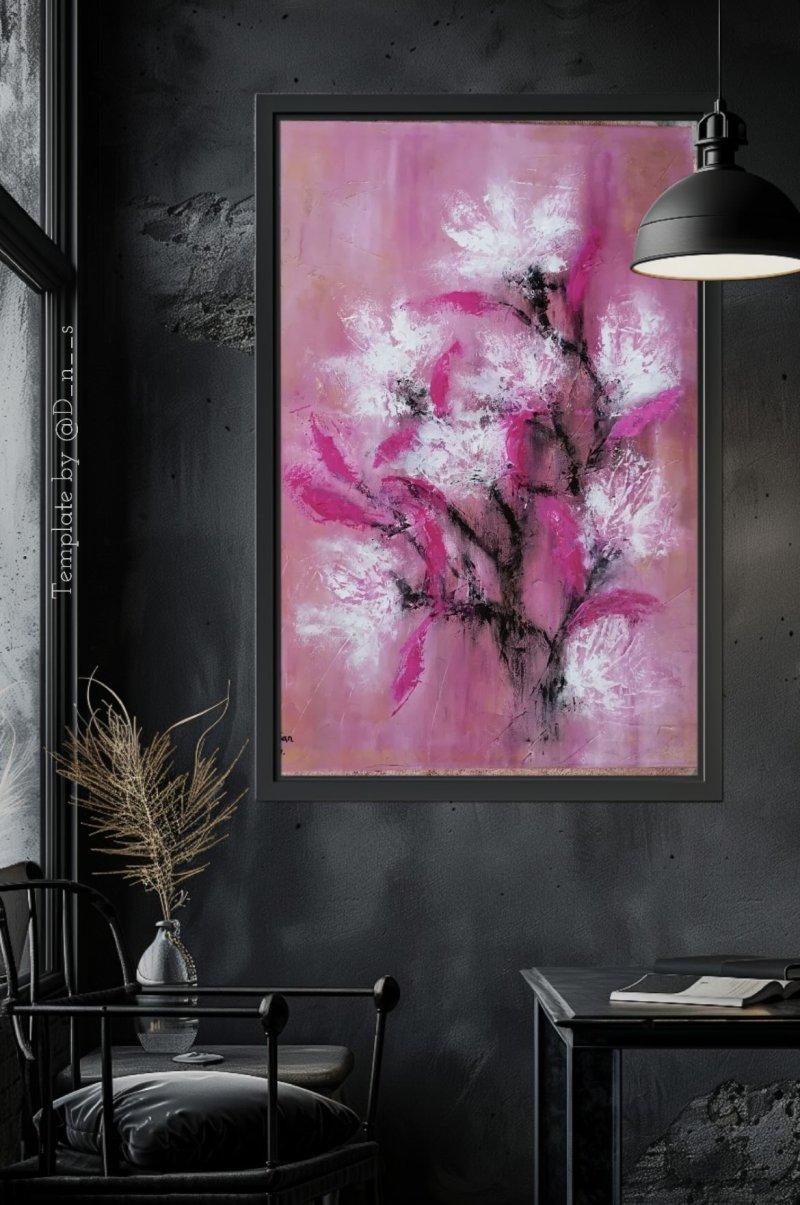 Abstract magnolia, Painting Mrdjan Danijela