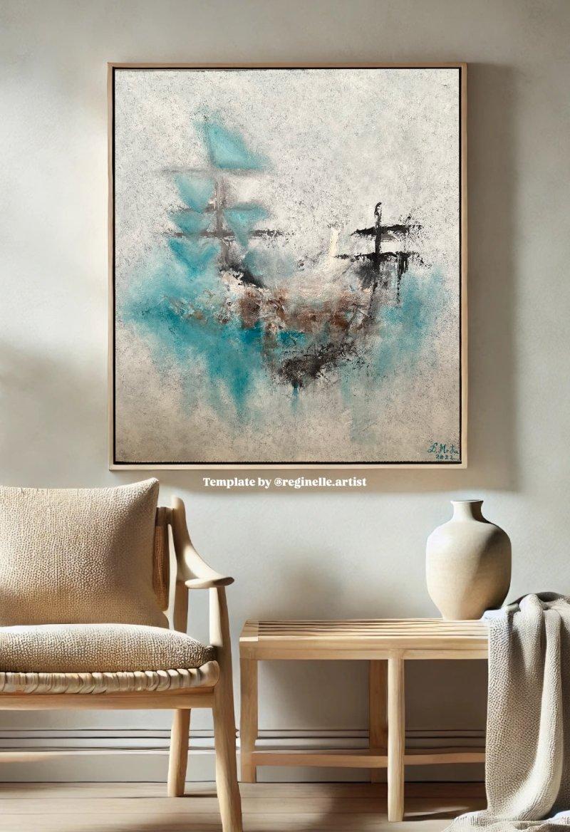 Old ship, Painting Mrdjan Danijela