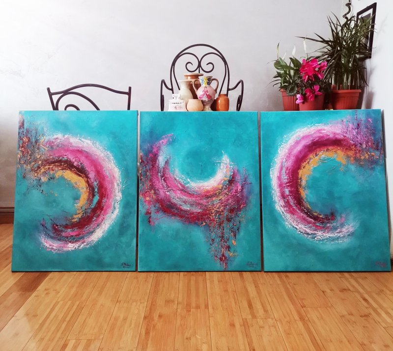 Waves, Painting Mrdjan Danijela