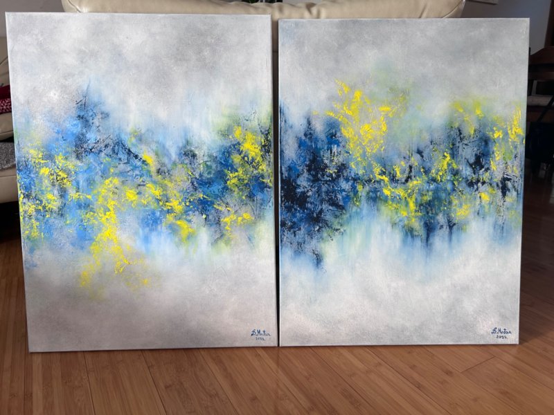 Abstract sky, Painting Mrdjan Danijela
