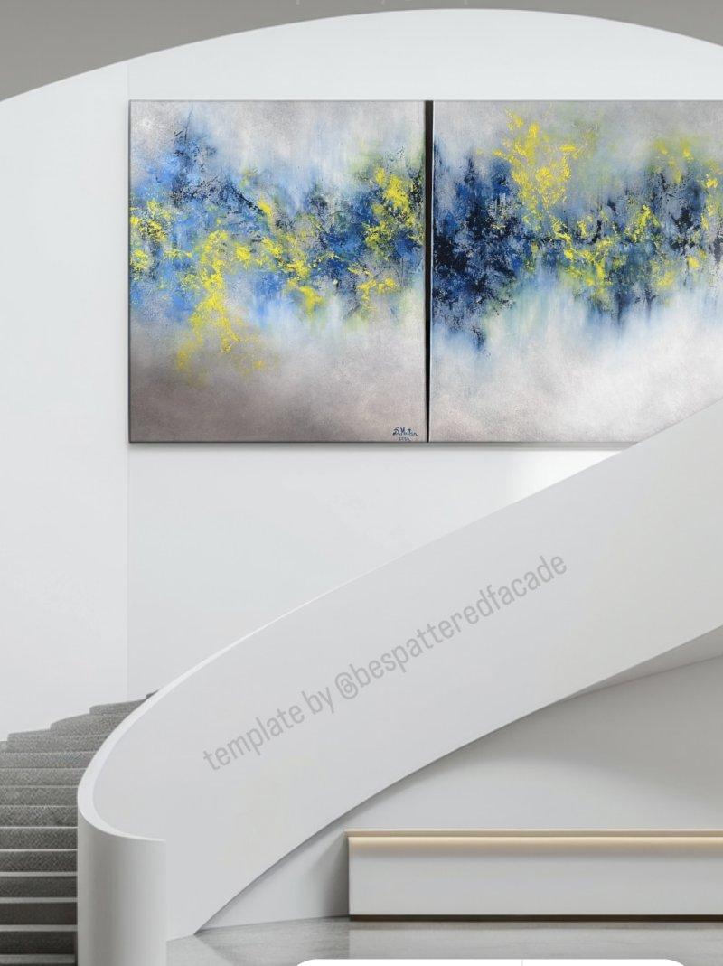 Abstract sky, Painting Mrdjan Danijela