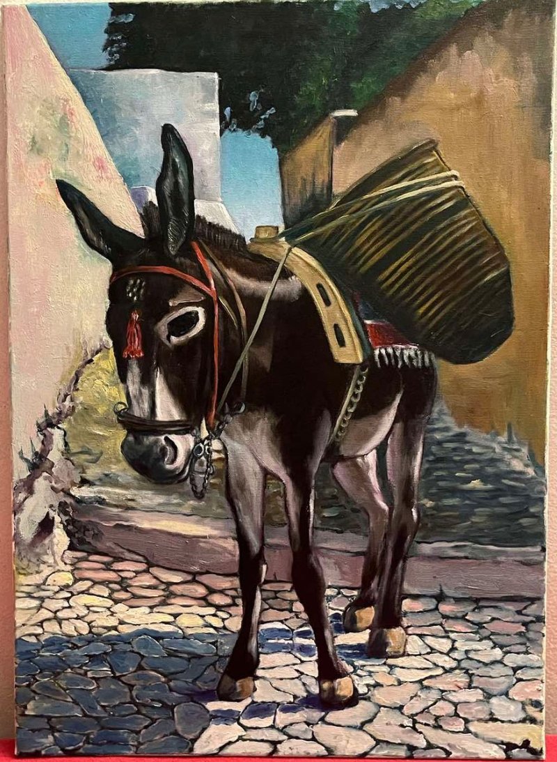 Donkey, Painting Đekić Miljan