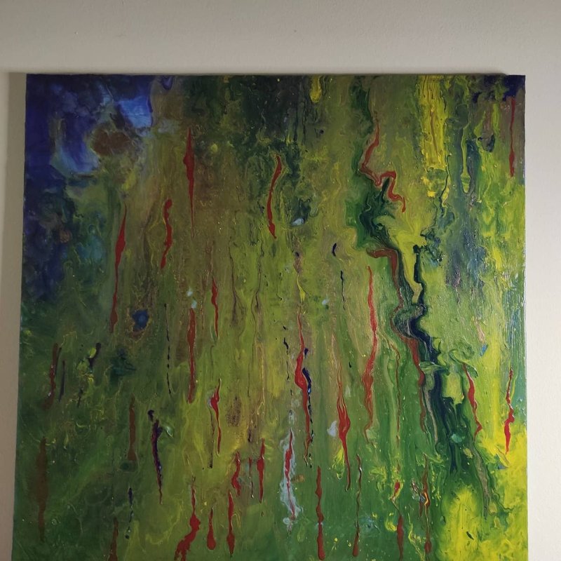 Fire trail, Painting Milanka Petkovic