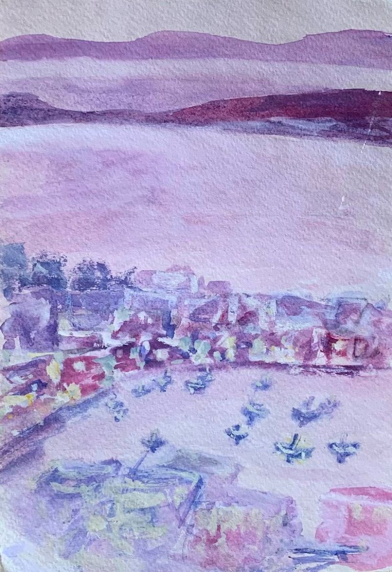 Seaside, Painting Djordjevic-Stanojevic Ljiljana