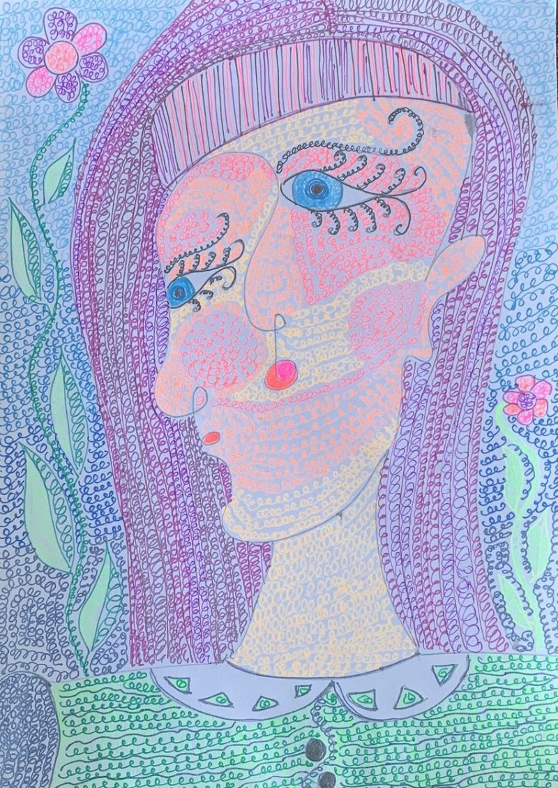 Girl, Painting Djordjevic-Stanojevic Ljiljana