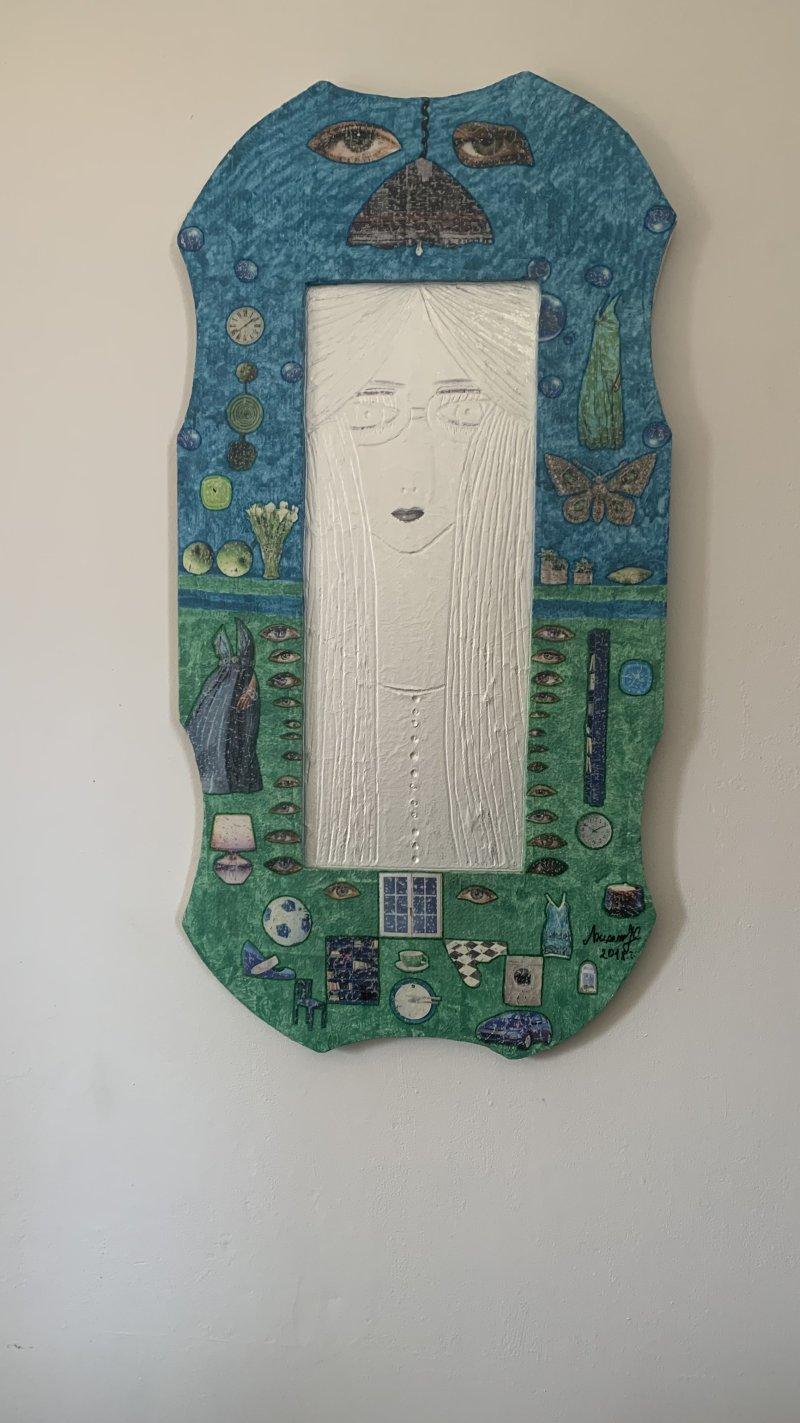 The Mirror, Painting Djordjevic-Stanojevic Ljiljana