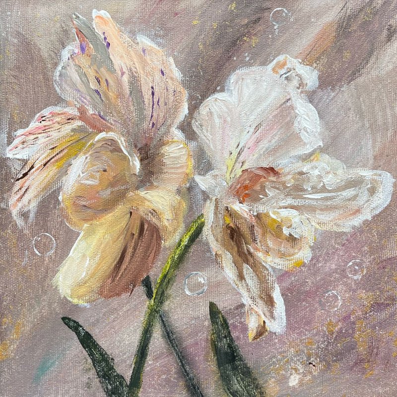 Irises, Painting Lanter Anna
