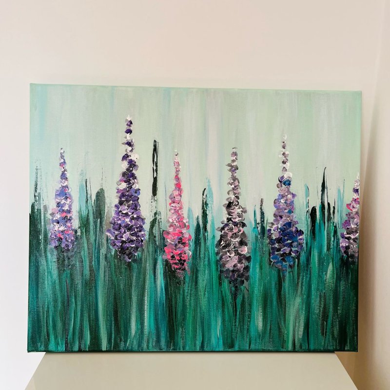 Lupins, Painting Lanter Anna