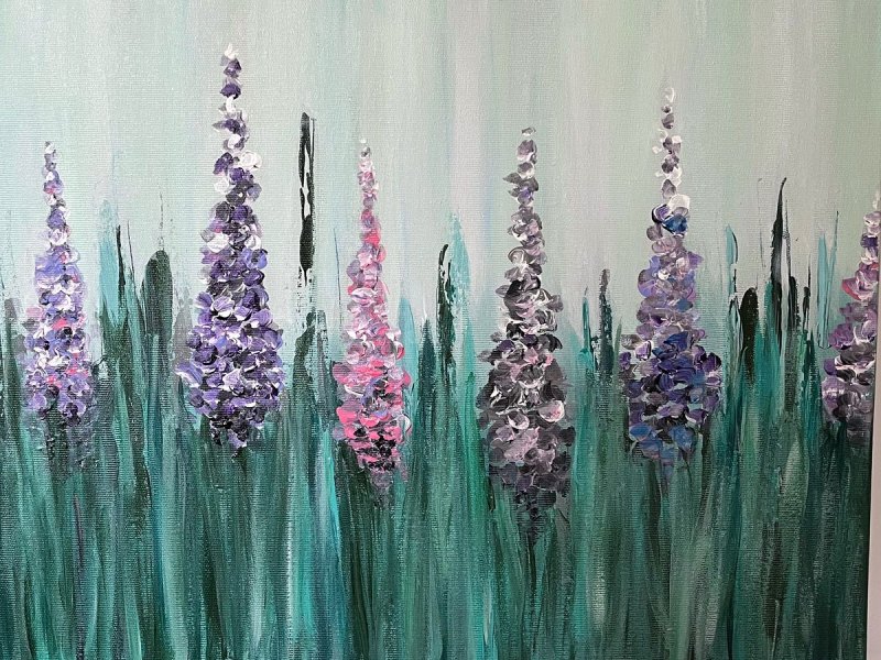 Lupins, Painting Lanter Anna