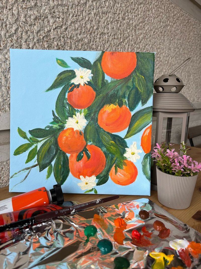 Oranges, Painting Lanter Anna