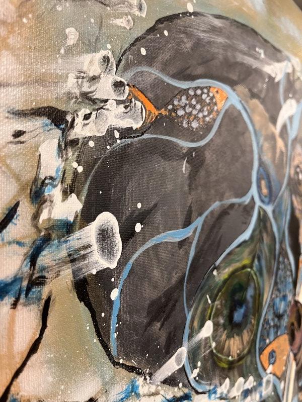 Celestial elephant, Painting VOlgArt