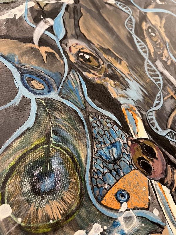 Celestial elephant, Painting VOlgArt