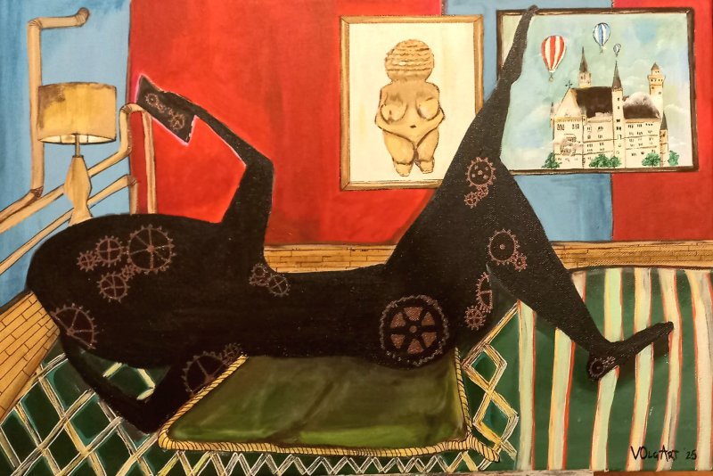 reflection of the mechanism, Painting VOlgArt