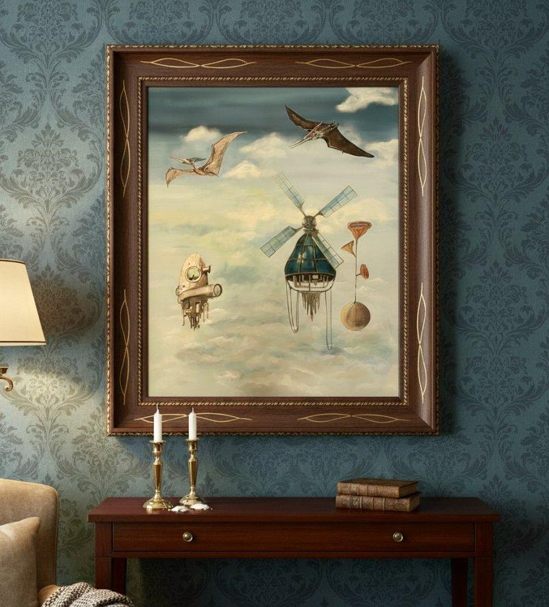 Windmill of life, Painting VOlgArt