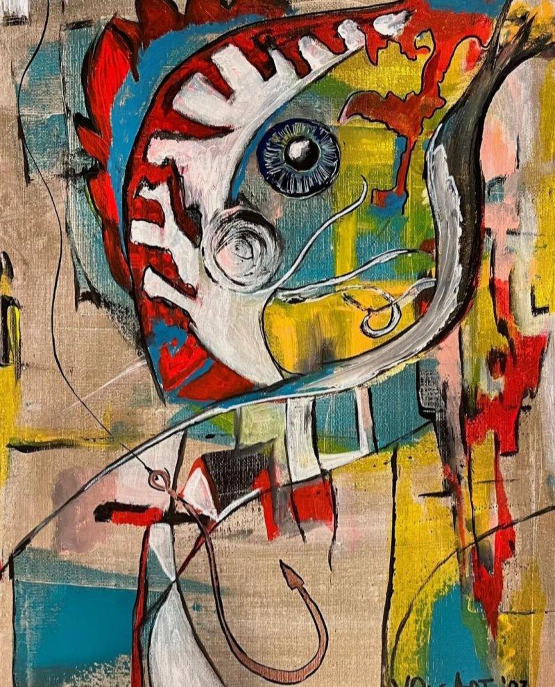 Don t be fish, Painting VOlgArt