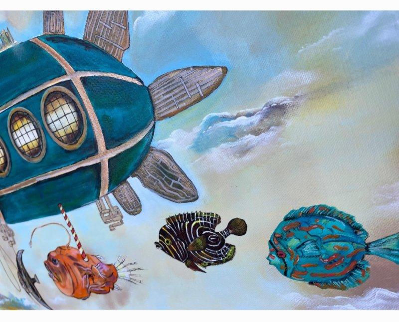 Guardians of the Floating Dream, Painting VOlgArt