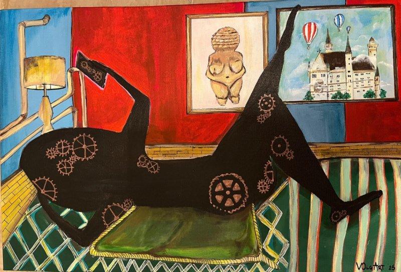 reflection of the mechanism, Painting VOlgArt