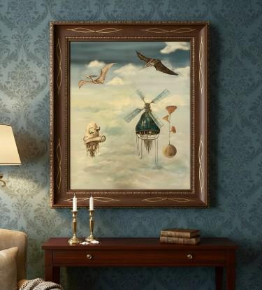 Windmill of life, Painting VOlgArt
