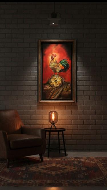 When the rooster crows at dawn, Painting VOlgArt
