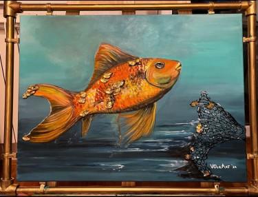 Golden fish, Painting VOlgArt