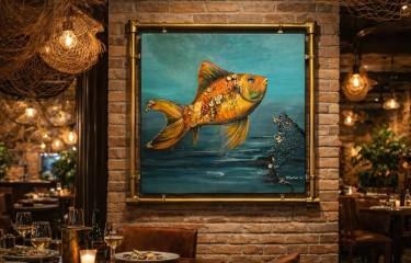 Golden fish, Painting VOlgArt