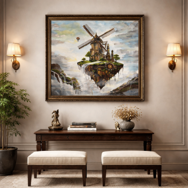 The Island of Inner Rhythm, Painting VOlgArt