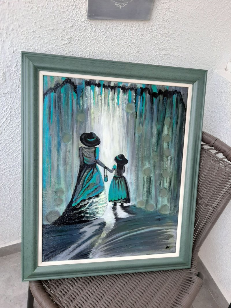 Majka i ćerka, Painting Marija Vujackov