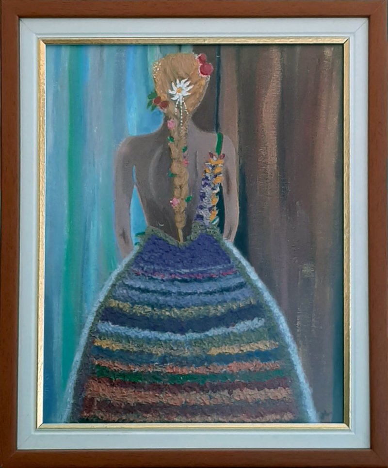 Devojka cveća, Painting Marija Vujackov