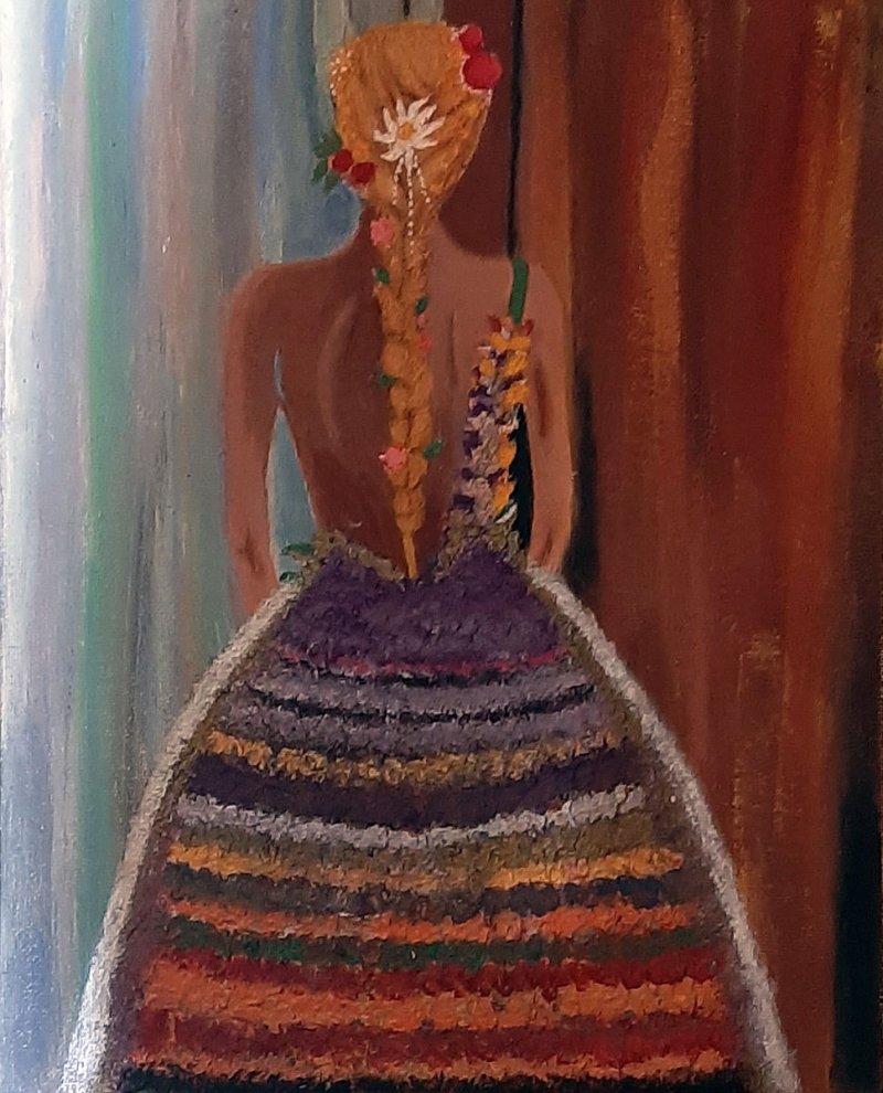 Devojka cveća, Painting Marija Vujackov