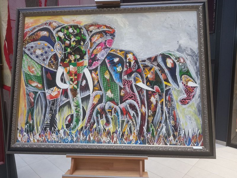 elephants on the move, Painting exotic gallery