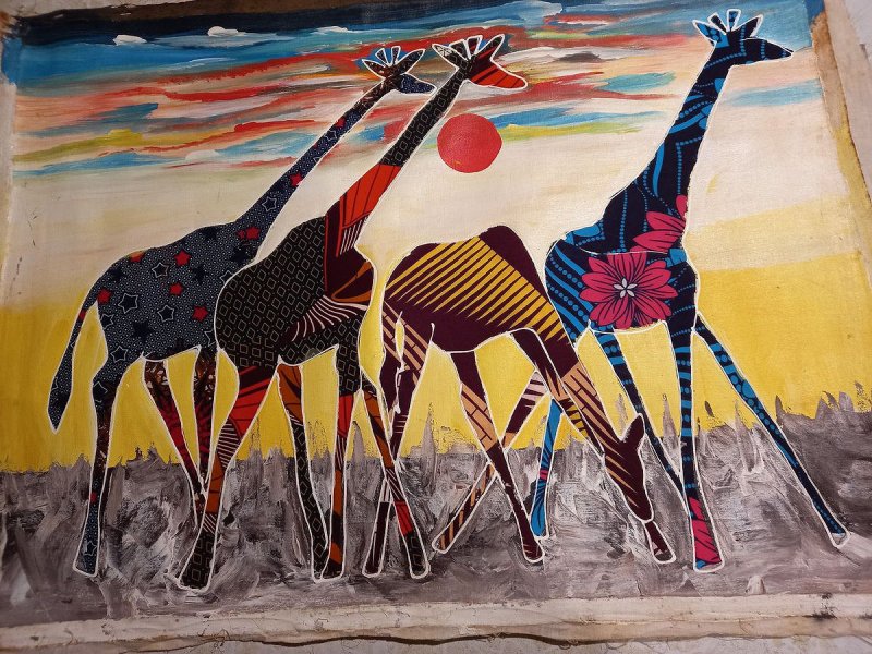 giraffes, Painting exotic gallery