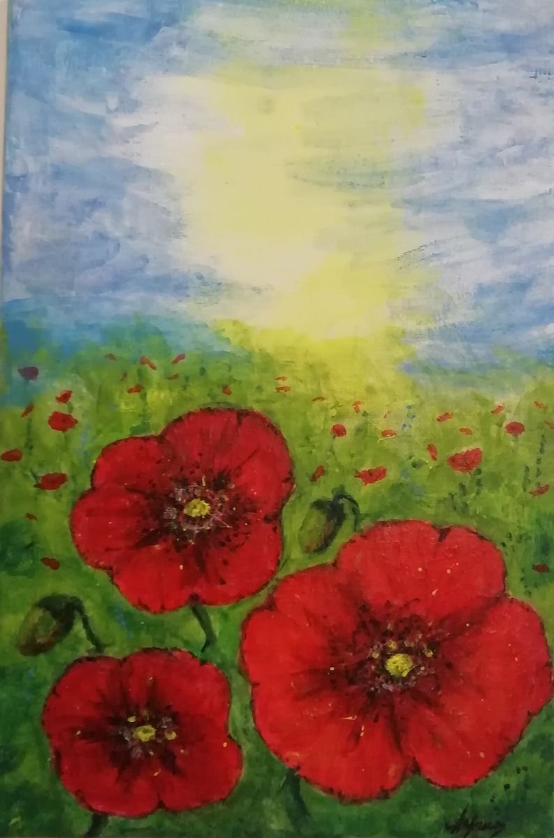 Poppies, Painting Svitac Studio