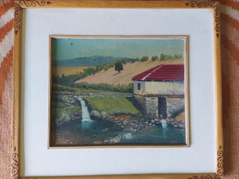 Water mill, Painting Pesic Dago Dragan