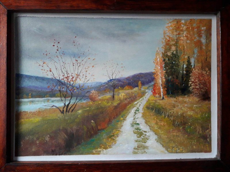 Autumn has arrived in my area., Painting Pesic Dago Dragan