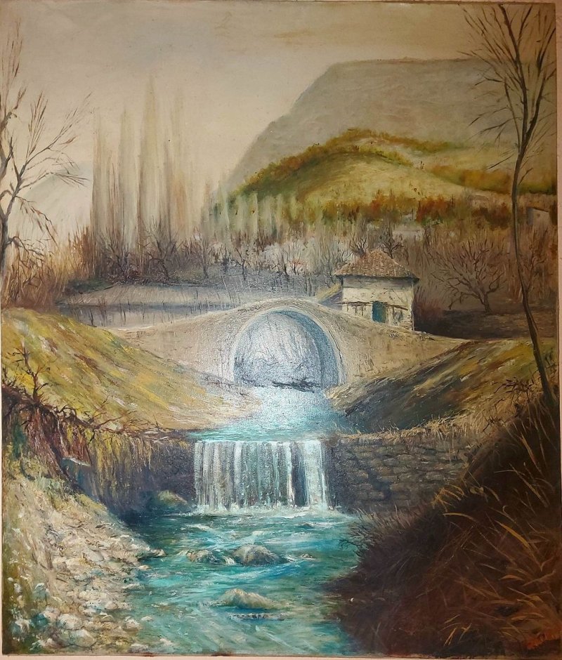 Stone Bridge, Painting Pesic Dago Dragan
