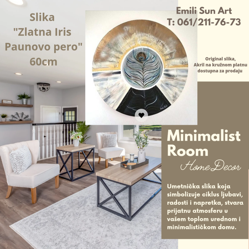 Zlatna Iris"Paunovo pero", Slika Emili Sun