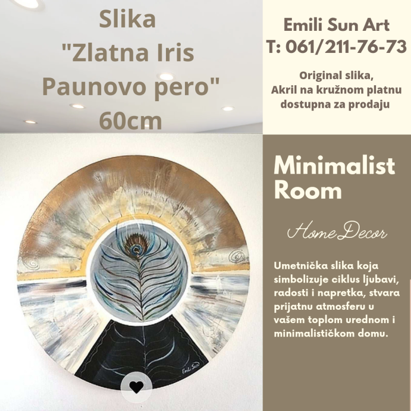 Zlatna Iris"Paunovo pero", Slika Emili Sun