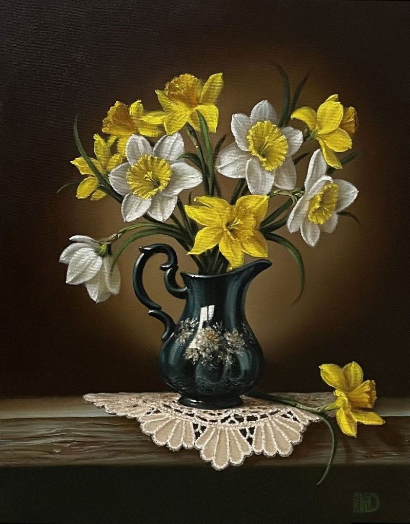 Spring Bouquet Painting, Painting Drincic Hilda