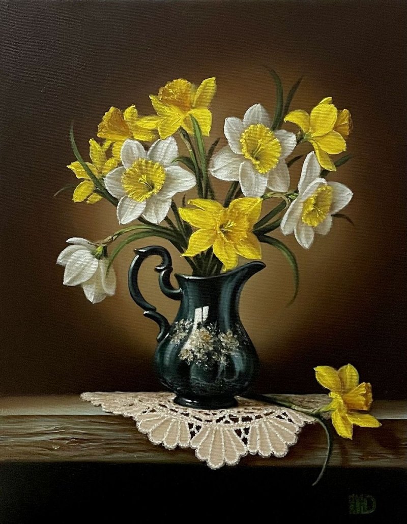 Spring Bouquet Painting, Painting Drincic Hilda
