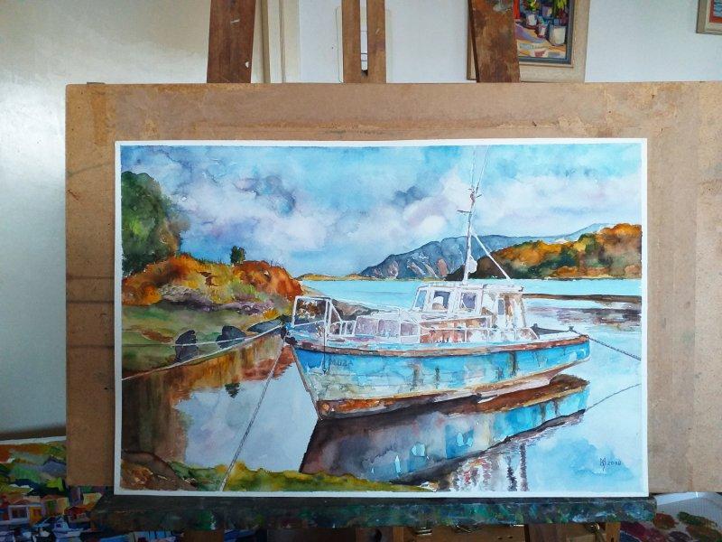 OLD RIVER SCOUT, Painting Mihajlovic Zoran