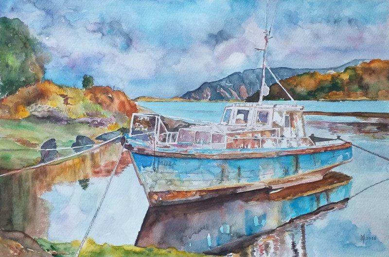 OLD RIVER SCOUT, Painting Mihajlovic Zoran