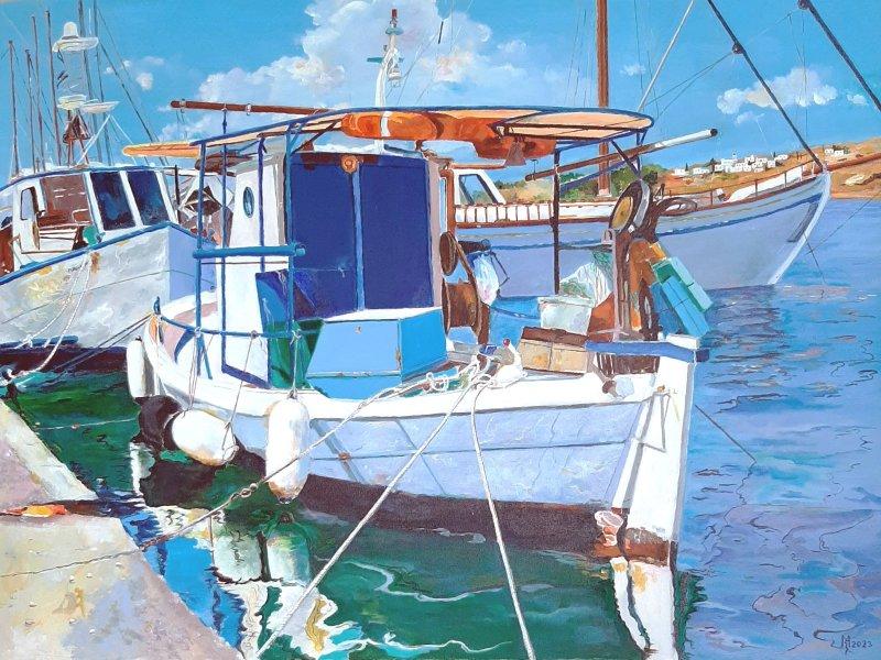 FISHING PORT, Painting Mihajlovic Zoran
