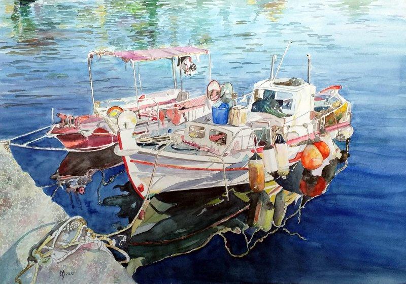 IN ITS GLOW 59 X 41 CM, Painting Mihajlovic Zoran