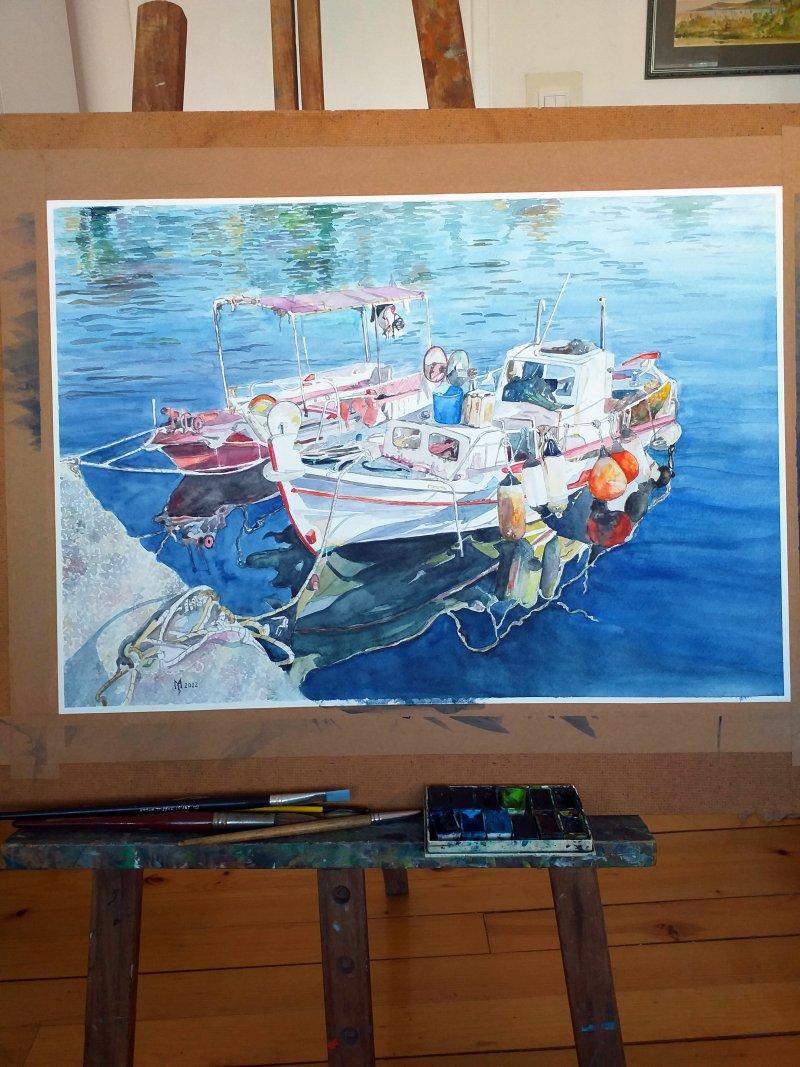 IN ITS GLOW 59 X 41 CM, Painting Mihajlovic Zoran