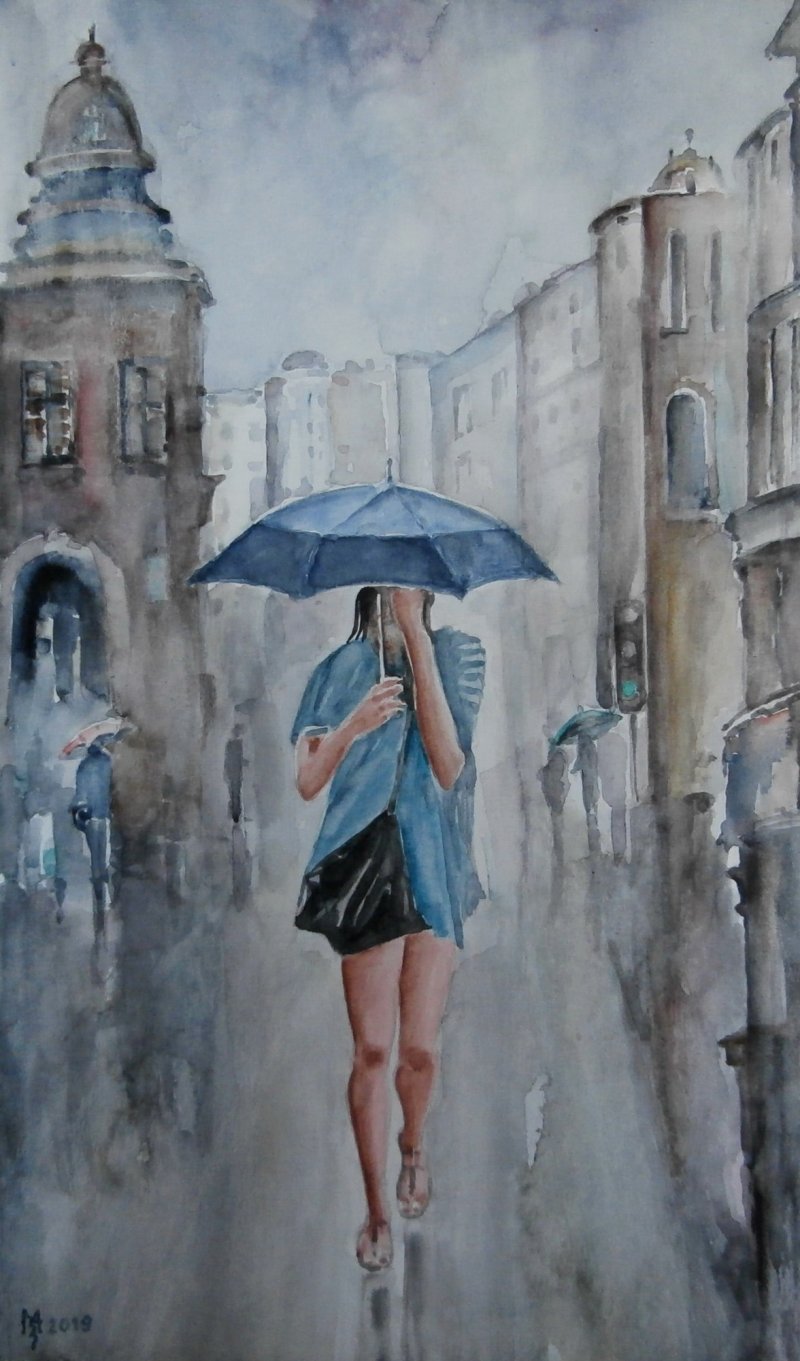 RAIN AND TEARS, Painting Mihajlovic Zoran
